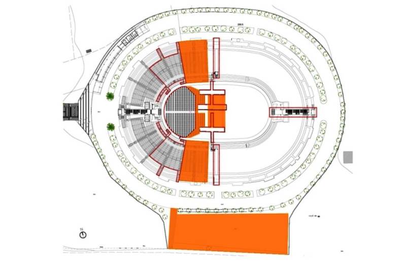 Anfiteatro Lucera layout